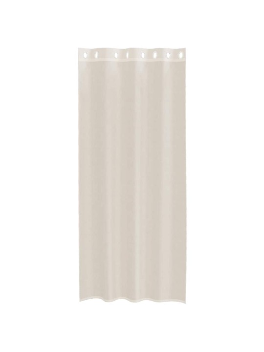 VOILE KARDINAD RÕNGASTEGA 2 TK KREEM 140X225 CM