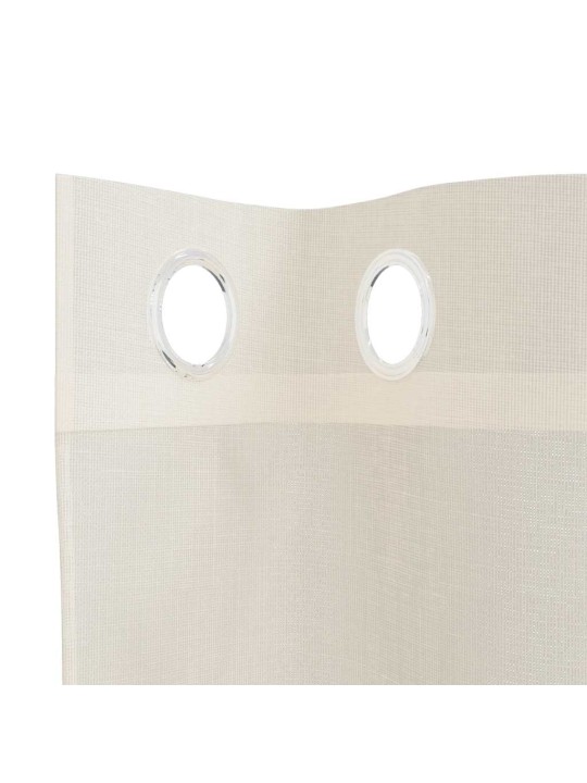 VOILE KARDINAD RÕNGASTEGA 2 TK KREEM 140X225 CM