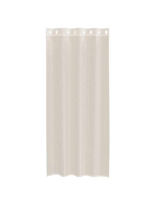 VOILE KARDINAD RÕNGASTEGA 2 TK KREEM 140X245 CM