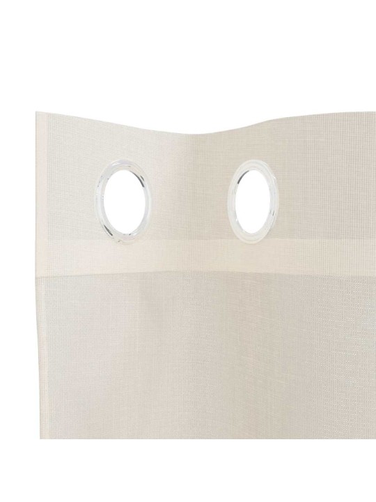VOILE KARDINAD RÕNGASTEGA 2 TK KREEM 140X245 CM