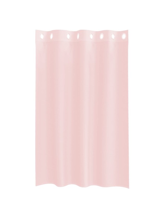 RÕNGASTIHENDIGA KARDINAD 2 TK HELEROOSA 140X175 CM
