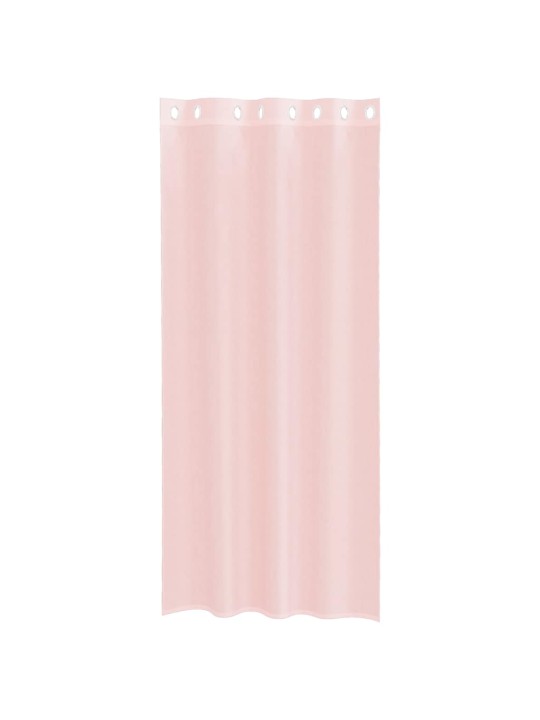 RÕNGASTIHENDIGA KARDINAD 2 TK HELEROOSA 140X225 CM