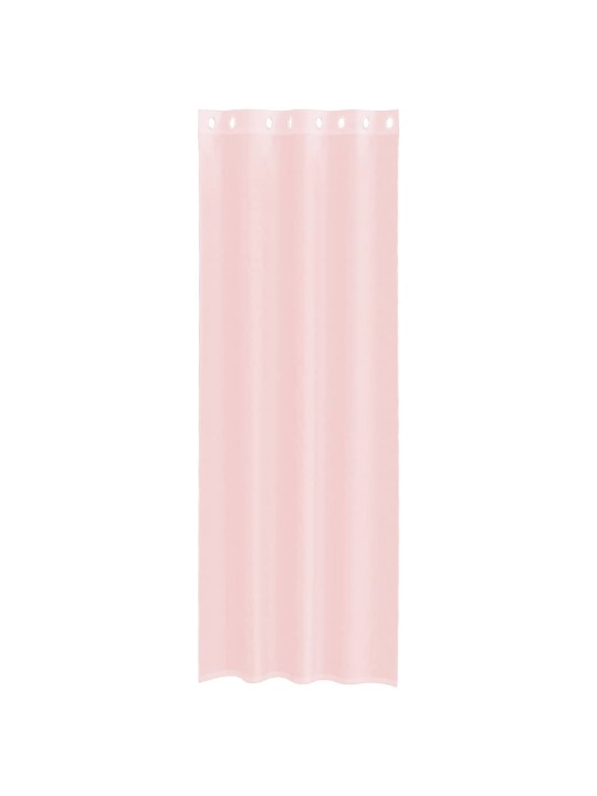 RÕNGASTIHENDIGA KARDINAD 2 TK HELEROOSA 140X300 CM
