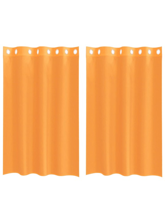 RÕNGASTIHENDIGA KARDINAD 2 TK ORANŽ 140X175 CM