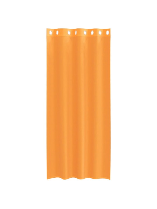 VOILE KARDINAD RÕNGASTIHENDIGA 2 TK ORANŽ 140X225 CM