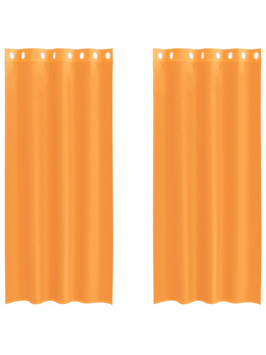 RÕNGASTIHENDIGA KARDINAD 2 TK ORANŽ 140X245 CM