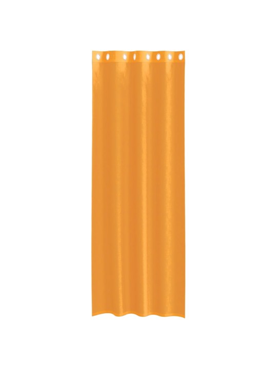 RÕNGASTIHENDIGA KARDINAD 2 TK ORANŽ 140X300 CM