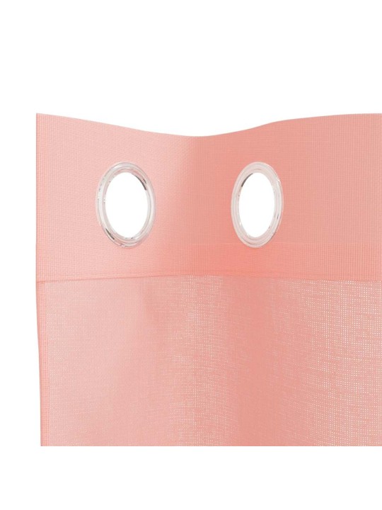VOILE KARDINAD RÕNGASTEGA 2 TK ROOSA 140X140 CM