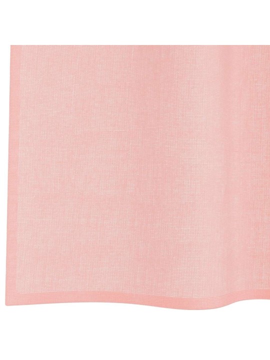 VOILE KARDINAD RÕNGASTEGA 2 TK ROOSA 140X140 CM