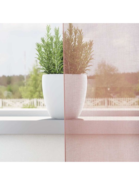 RÕNGASTIHENDIGA KARDINAD 2 TK ROOSA 140X245 CM