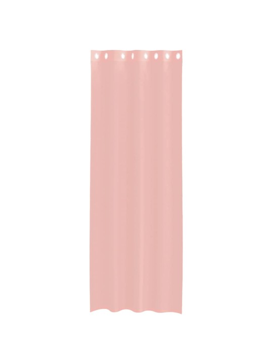 RÕNGASTIHENDIGA KARDINAD 2 TK ROOSA 140X260 CM