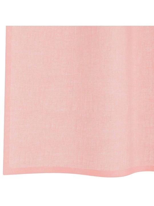 VOILE KARDINAD RÕNGASTEGA 2 TK ROOSA 140X300 CM