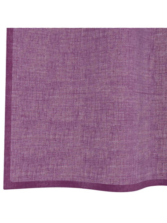 VOILE KARDINAD RÕNGASTEGA 2 TK LILLA 140X140 CM