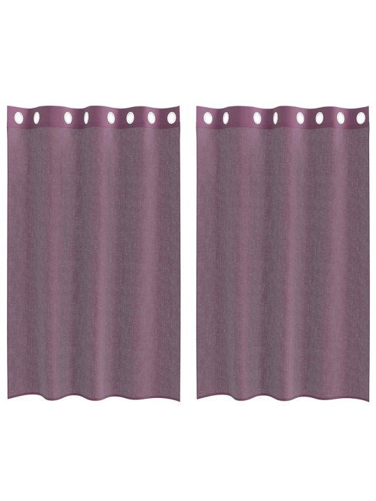 RÕNGASTIHENDIGA KARDINAD 2 TK LILLA 140X175 CM