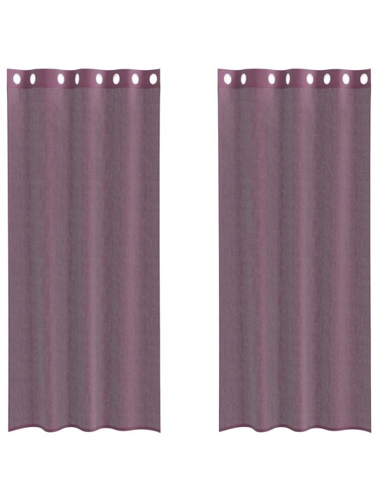 VOILE KARDINAD LÄBIVÕREDEGA 2 TK LILLA 140X245 CM