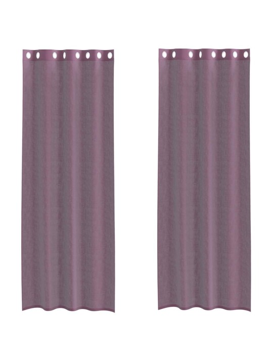 RÕNGASTIHENDIGA KARDINAD 2 TK LILLA 140X260 CM