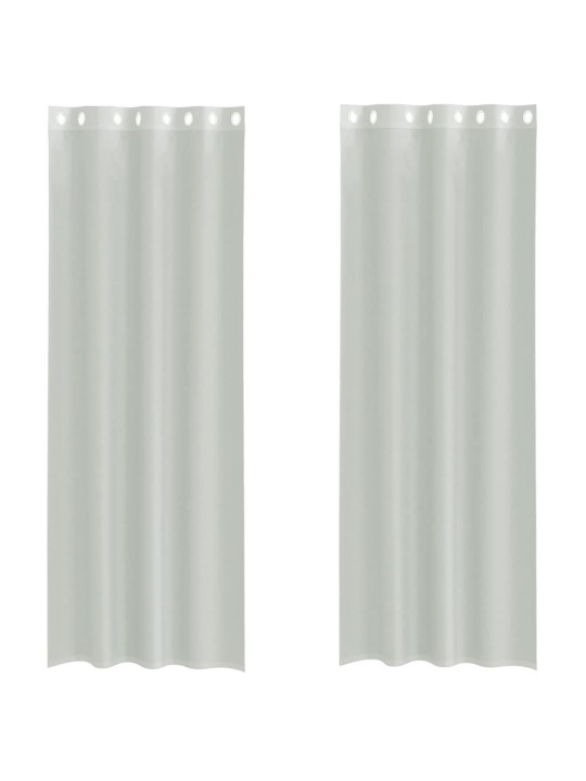 VOILE KARDINAD RÕNGASTIHENDIGA 2 TK HELEHALL 140X300 CM