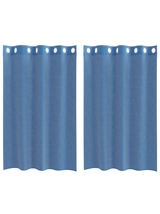 VOILE KARDINAD KOOS RÕNGASTEGA 2 TK ROYAL BLUE