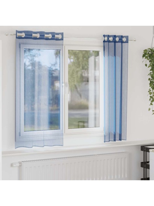 VOILE KARDINAD KOOS RÕNGASTEGA 2 TK ROYAL BLUE