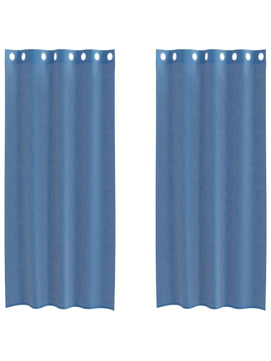 VOILE KARDINAD KOOS RÕNGASTEGA 2 TK ROYAL BLUE