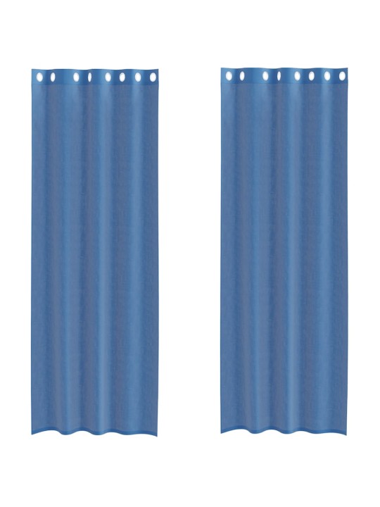 VOILE KARDINAD KOOS RÕNGASTEGA 2 TK ROYAL BLUE