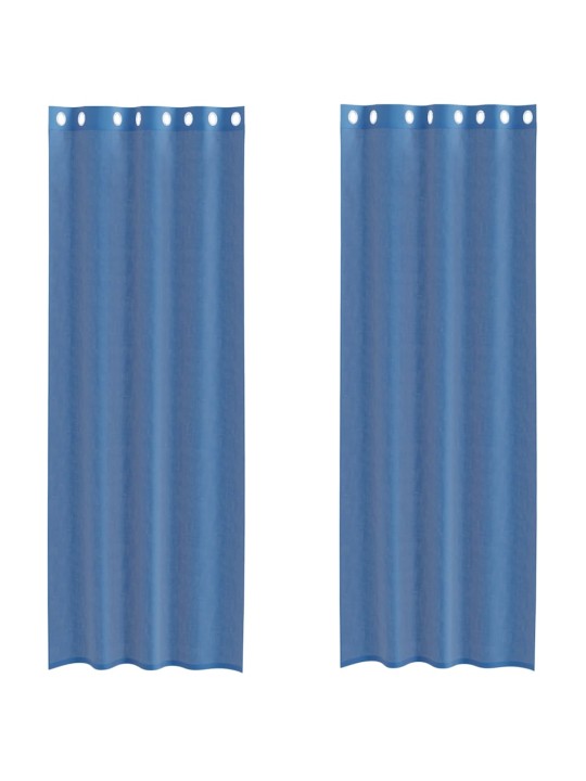 VOILE KARDINAD KOOS RÕNGASTEGA 2 TK ROYAL BLUE