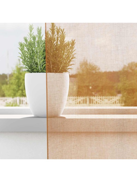 VOILE KARDINAD RÕNGASTEGA 2 TK TERRAKOTA