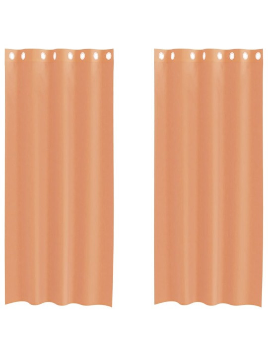 VOILE KARDINAD RÕNGASTEGA 2 TK TERRAKOTA