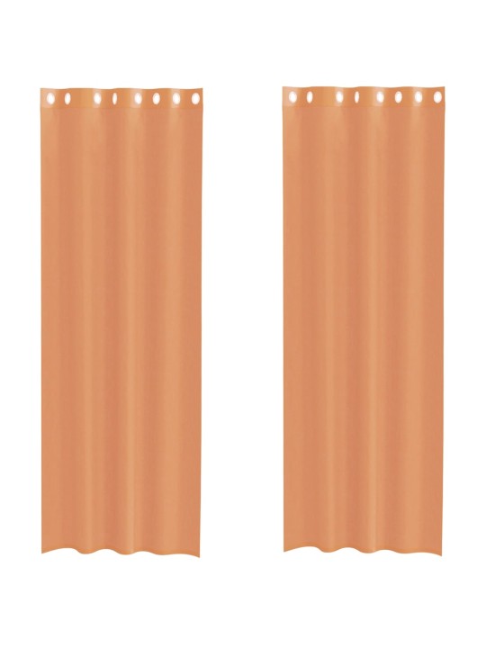 VOILE KARDINAD RÕNGASTEGA 2 TK TERRAKOTA