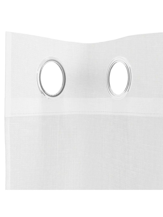 VOILE KARDINAD KOOS RÕNGASTIHENDITEGA 2 TK VALGE