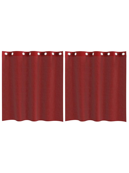 VOILE KARDINAD KOOS RÕNGASTEGA 2 TK WINE RED