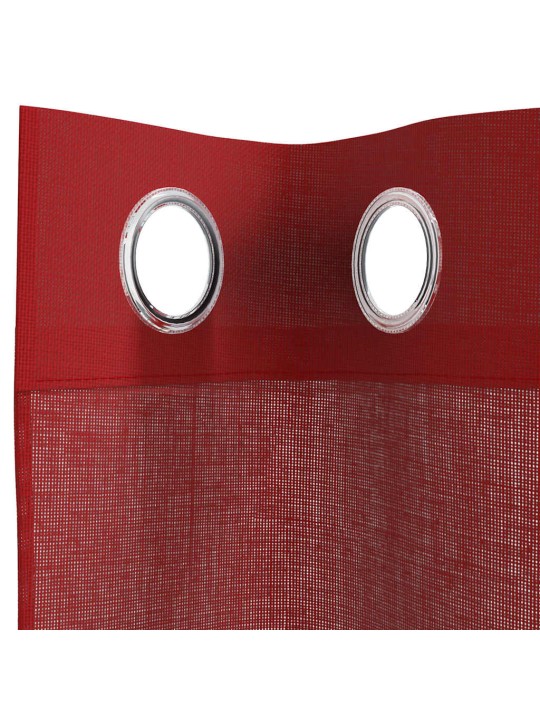 VOILE KARDINAD KOOS RÕNGASTEGA 2 TK WINE RED