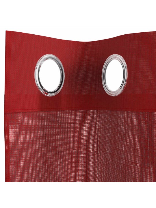 VOILE KARDINAD KOOS RÕNGASTEGA 2 TK WINE RED