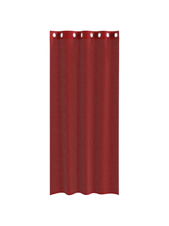 VOILE KARDINAD KOOS RÕNGASTEGA 2 TK WINE RED