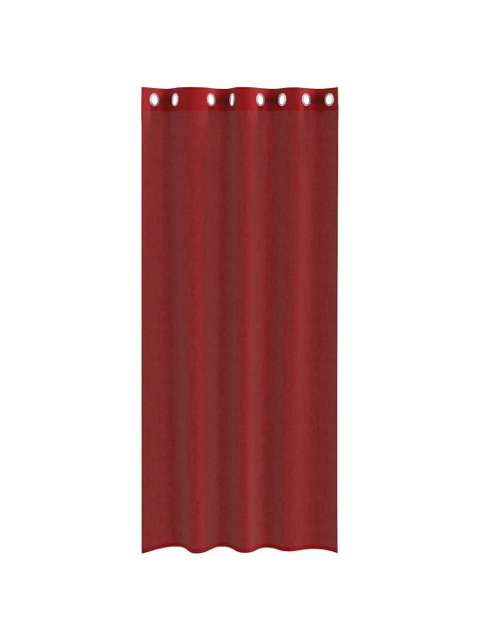 VOILE KARDINAD KOOS RÕNGASTEGA 2 TK WINE RED