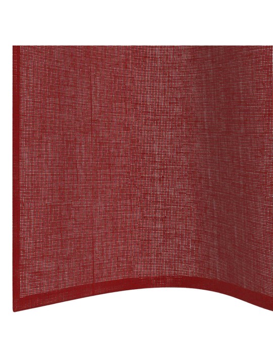 VOILE KARDINAD KOOS RÕNGASTEGA 2 TK WINE RED