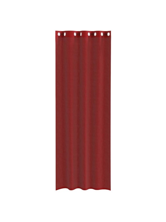 VOILE KARDINAD KOOS RÕNGASTEGA 2 TK WINE RED