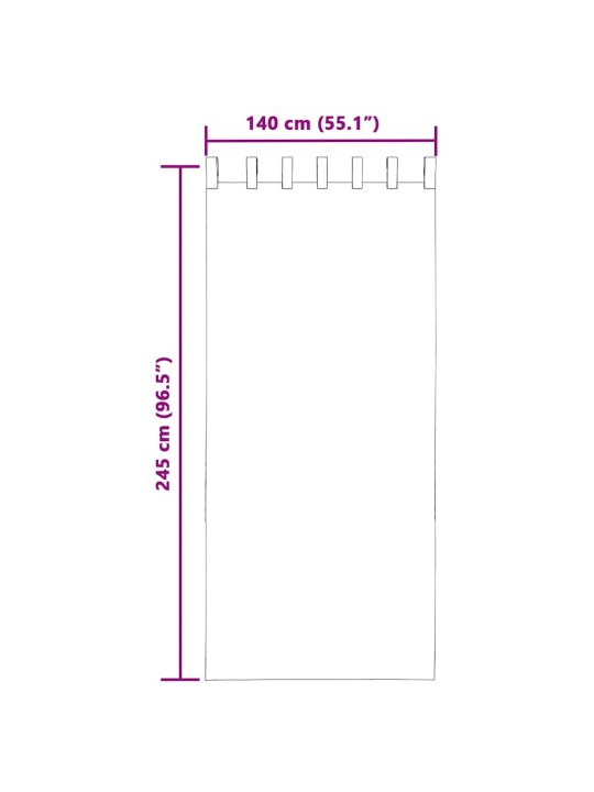 AASADEGA VOILE KARDINAD 2 TK ORANŽ 140X245 CM