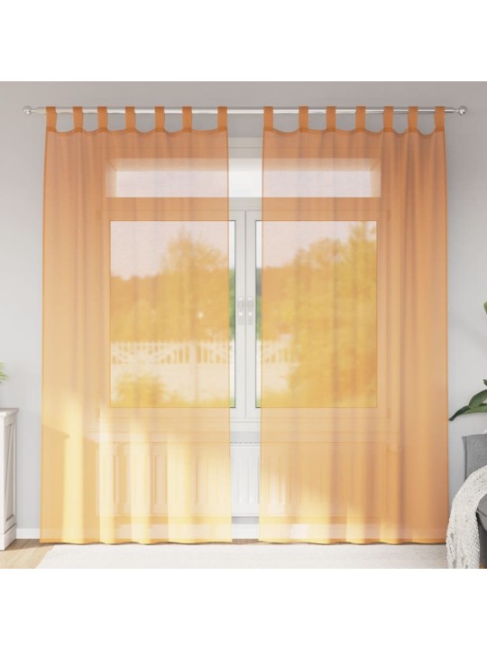 AASADEGA VOILE KARDINAD 2 TK ORANŽ 140X245 CM
