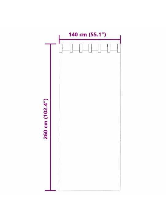 AASADEGA VOILE KARDINAD 2 TK ORANŽ 140X260 CM