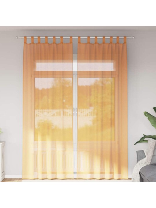 AASADEGA VOILE KARDINAD 2 TK ORANŽ 140X260 CM