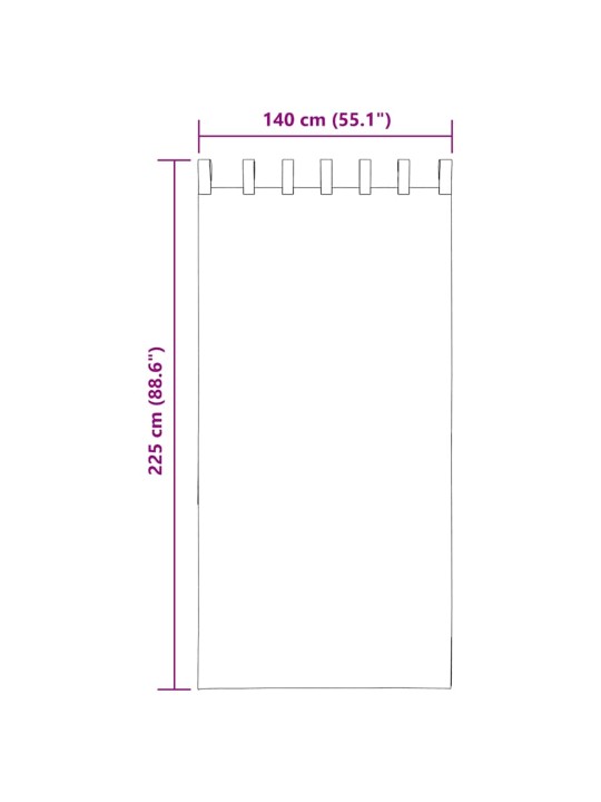 AASADEGA VOILE KARDINAD 2 TK LIIV 140X225 CM