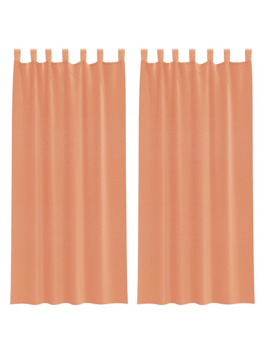 AASADEGA VOILE KARDINAD 2 TK TERRAKOTA 140X225 CM