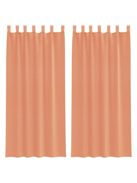 AASADEGA VOILE KARDINAD 2 TK TERRAKOTA 140X245 CM