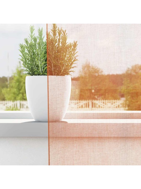 AASADEGA VOILE KARDINAD 2 TK TERRAKOTA 140X245 CM
