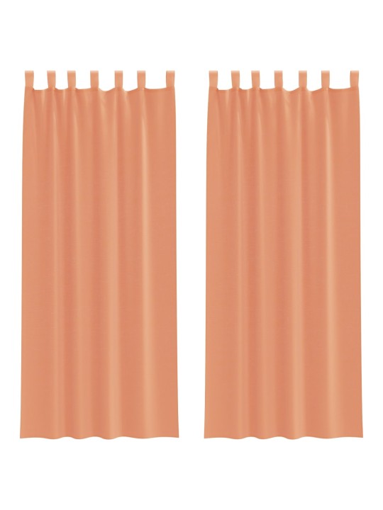 AASADEGA VOILE KARDINAD 2 TK TERRAKOTA 140X260 CM
