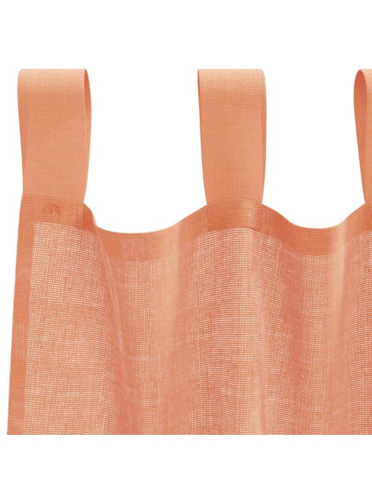 AASADEGA VOILE KARDINAD 2 TK TERRAKOTA 140X260 CM