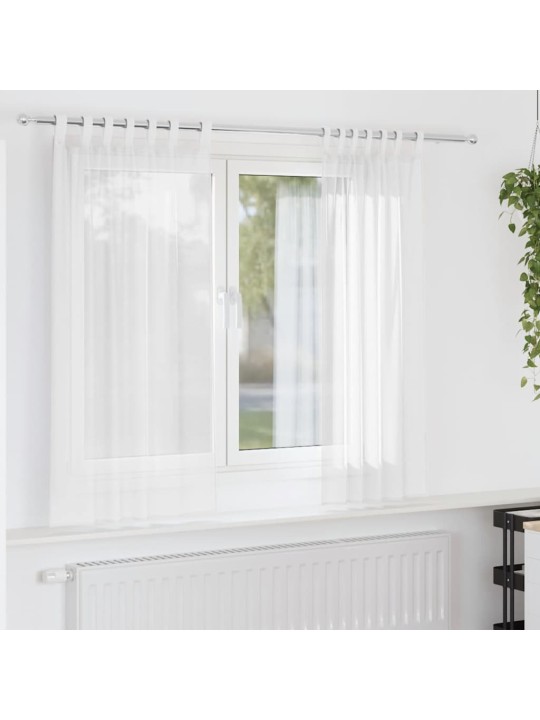 AASADEGA VOILE KARDINAD 2 TK VALGE 140X140 CM