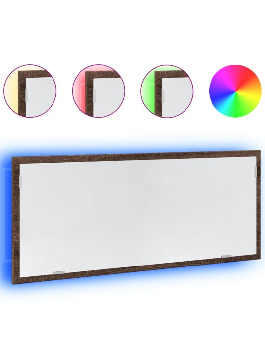 LED VANNITOAPEEGEL PRUUN TAMM 100X8,5X37 CM PROJEKTEERITUD PUIT