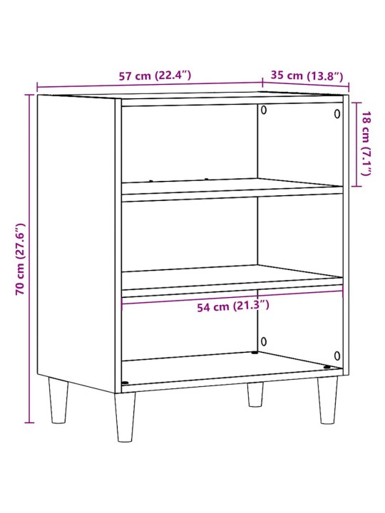 PUHVETKAPP OLD WOOD 57X35X75 CM ENGINEERED WOOD